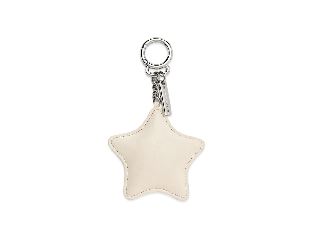 CHARLES & KEITH Star Mirror Charm "Cream"