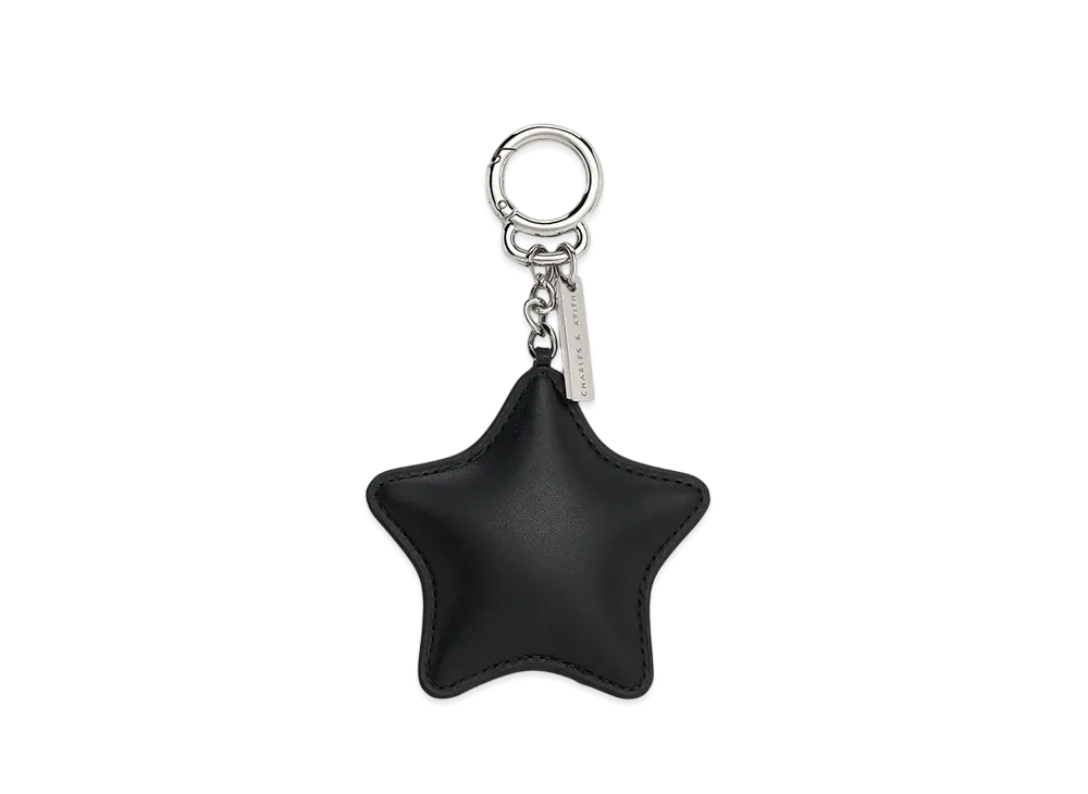 CHARLES & KEITH Star Mirror Charm "Noir"