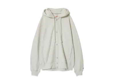 Champion x N.HOOLYWOOD Snap Hoodie Sweatshirt "Oatmeal"