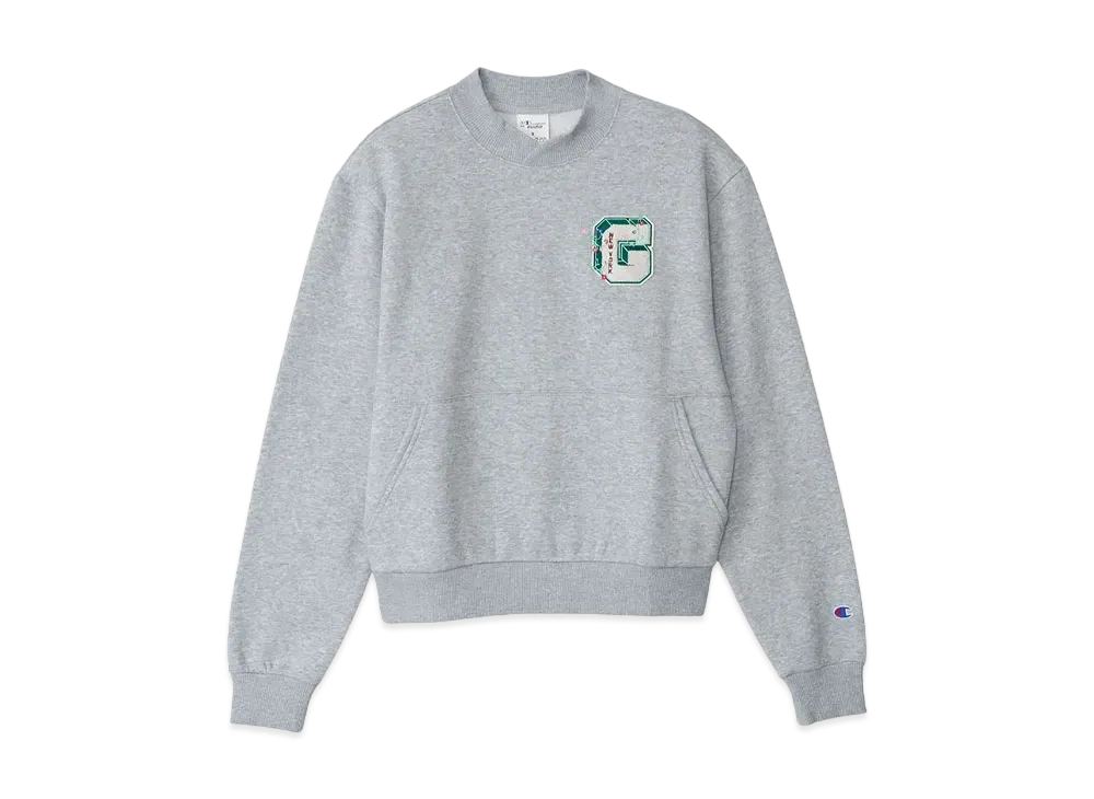 Champion x Danielle Guizio Women's Crossover Crewneck Sweatshirt "Oxford Grey"
