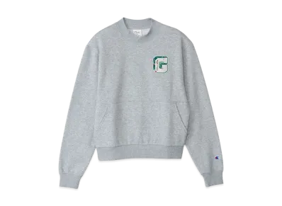 Champion x Danielle Guizio Women's Crossover Crewneck Sweatshirt "Oxford Grey"