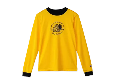 Champion x Danielle Guizio Women's Long Sleeve Crew Neck T-Shirt "Yellow"