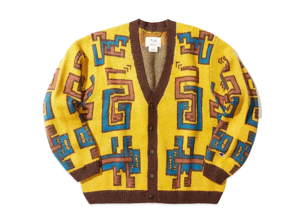 Champion x Angelo Baque Knit Cardigan "Yellow"