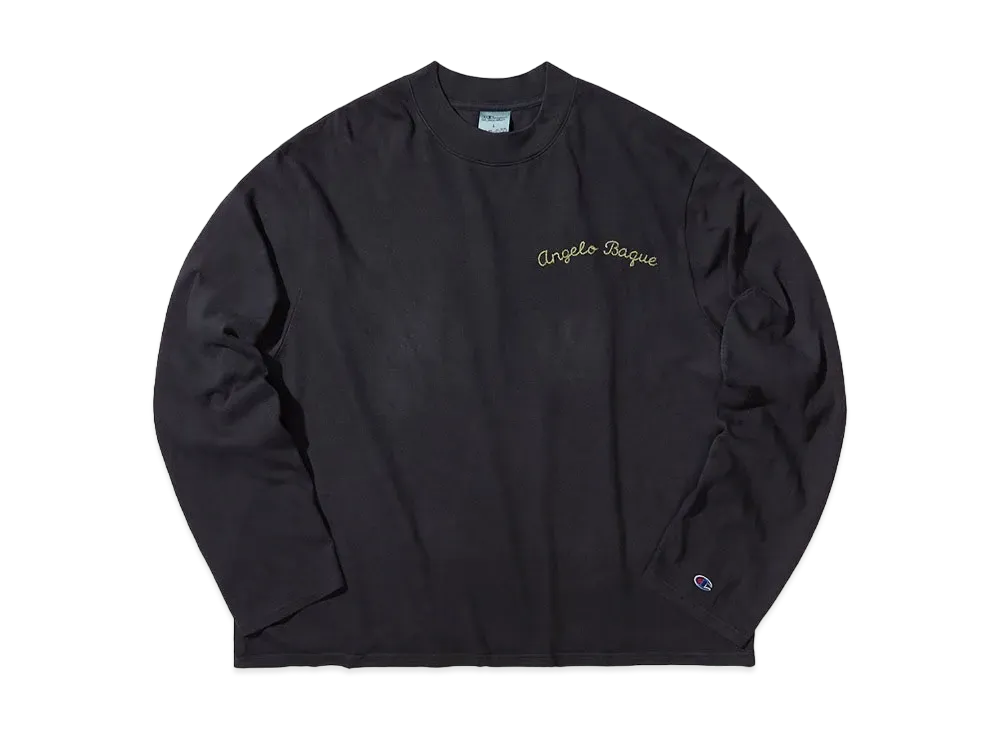 Champion x Angelo Baque Mock Neck Long Sleeve T-Shirt "Black"
