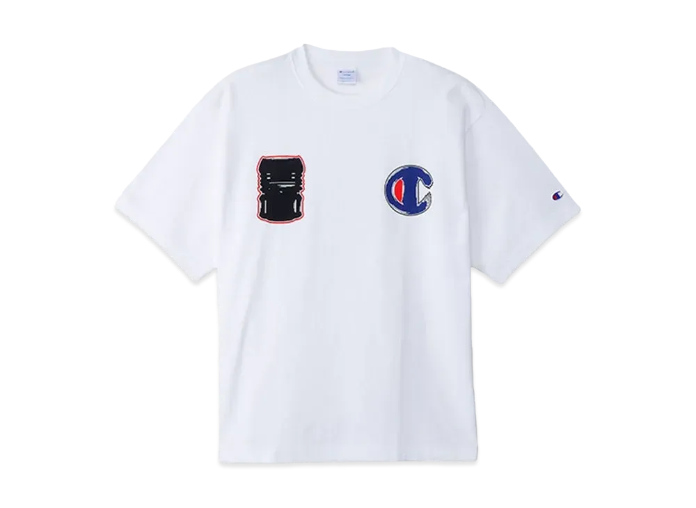 Champion x Sneakerwolf Short Sleeve T-Shirt "WhitexRed"