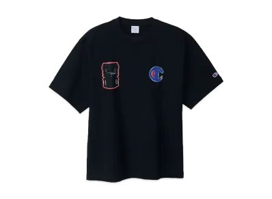 Champion x Sneakerwolf Short Sleeve T-Shirt "BlackxRed"