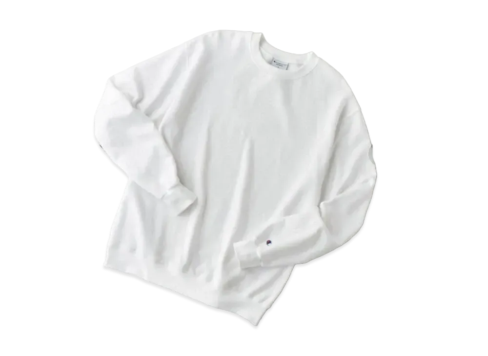 Champion Oversized Pullover Crew Neck Sweatshirt "White"