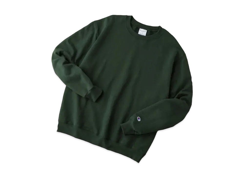 Champion Oversized Pullover Crew Neck Sweatshirt "Dark Green"