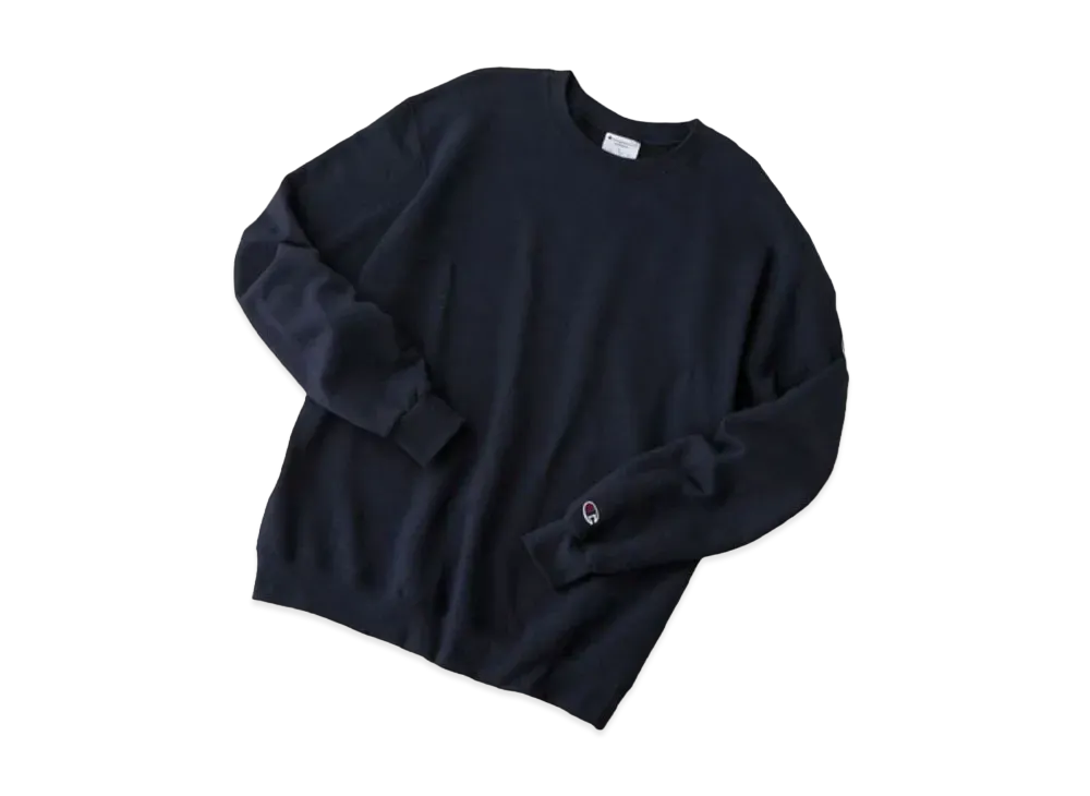 Champion Oversized Pullover Crew Neck Sweatshirt "Navy"