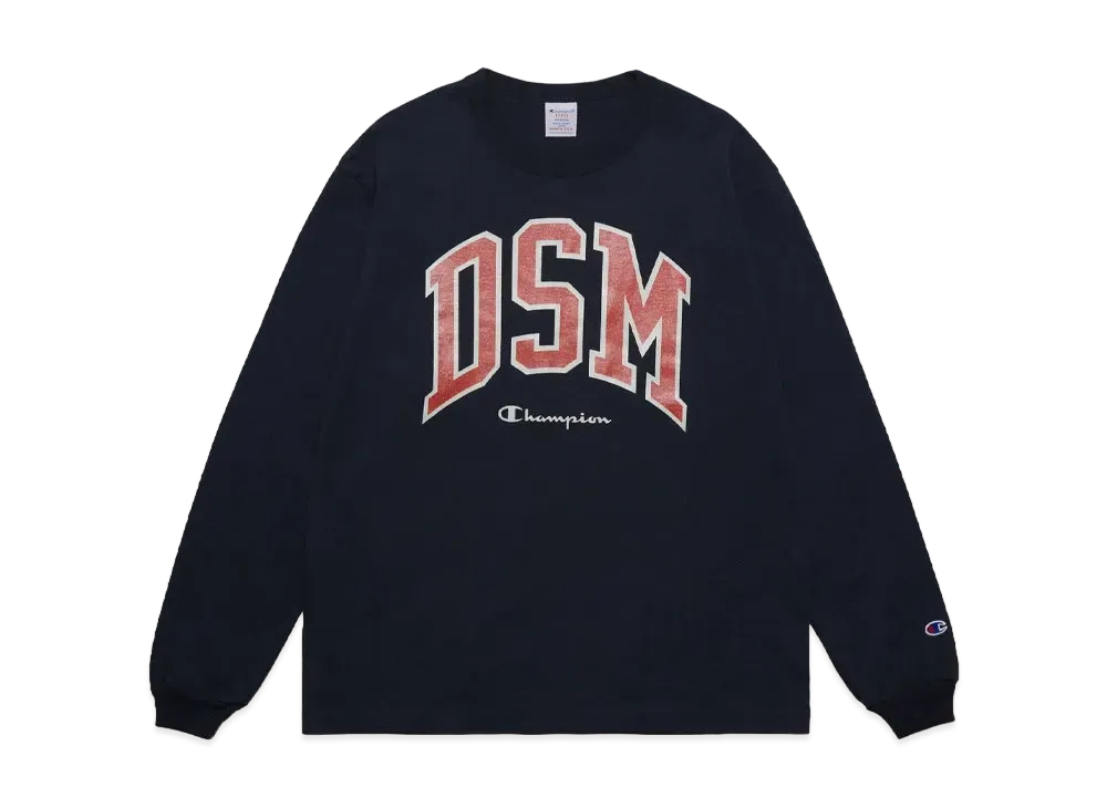 Champion x DSMG Long Sleeve T-Shirt "Navy"