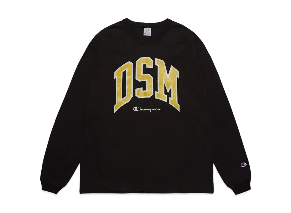 Champion x DSMG Long Sleeve T-Shirt "Black"
