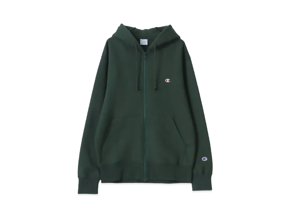 Champion Sweatshirts Zip-Up Parka "Dark Green"