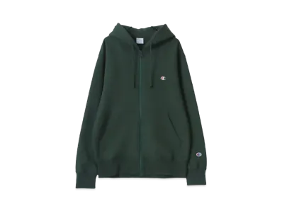 Champion Sweatshirts Zip-Up Parka "Dark Green"