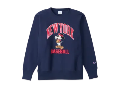 Champion x Disney Reverse Weave Crew Neck Sweatshirt "Dark Navy"