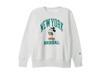 Champion x Disney Reverse Weave Crew Neck Sweatshirt "Oatmeal"