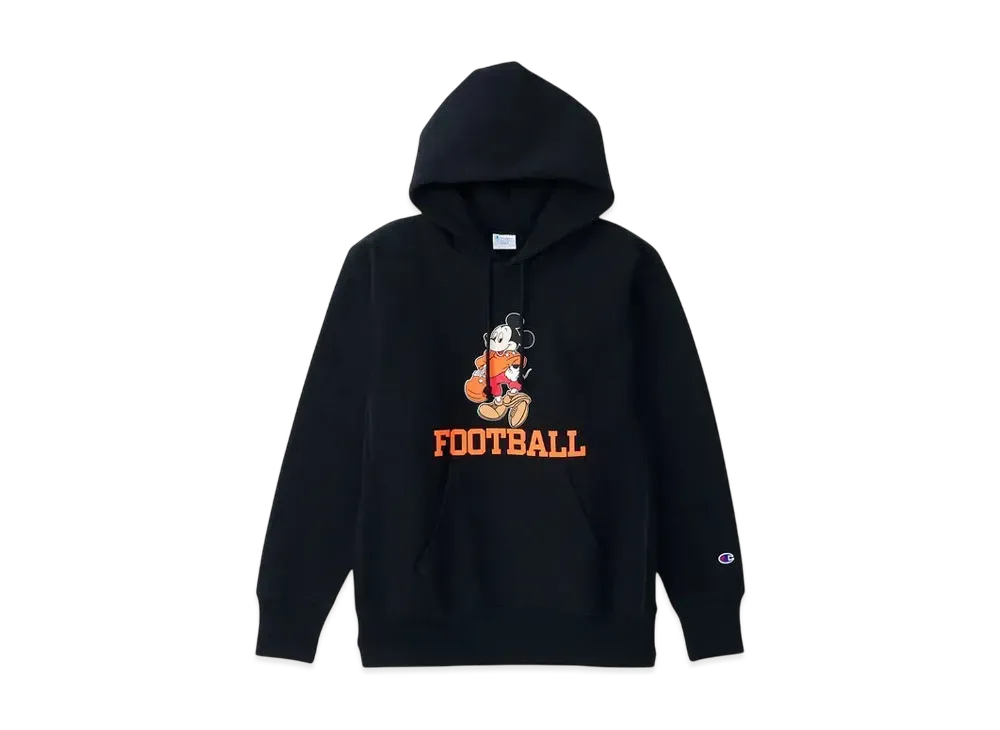 Champion x Disney Reverse Weave Hooded Sweatshirt "Black"