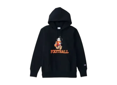 Champion x Disney Reverse Weave Hooded Sweatshirt "Black"