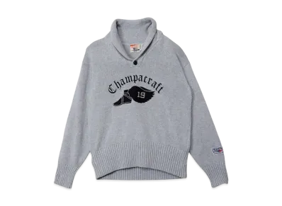 Champion Index +Archives Shawl Collar Sweater "Oxford Grey"