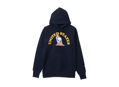 Champion x PEANUTS Reverse Weave Hooded Sweatshirt Made In USA "Navy"