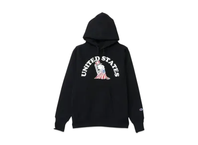 Champion x PEANUTS Reverse Weave Hooded Sweatshirt Made In USA "Black"