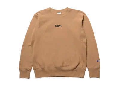 Champion x SOPH. Reverse Weave Crewneck Sweat "Beige"
