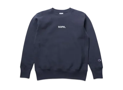 Champion x SOPH. Reverse Weave Crewneck Sweat "Navy"