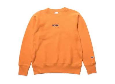 Champion x SOPH. Reverse Weave Crewneck Sweat "Orange"