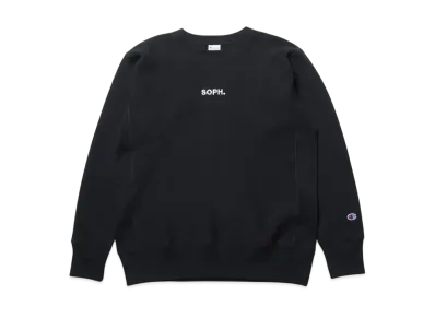 Champion x SOPH. Reverse Weave Crewneck Sweat "Black"