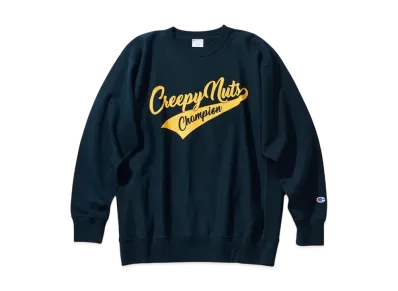 Champion x Creepy Nuts Reverse Weave Crew Neck Sweatshirt "Navy"