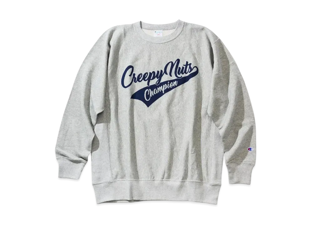 Champion x Creepy Nuts Reverse Weave Crew Neck Sweatshirt "Oxford Gray"