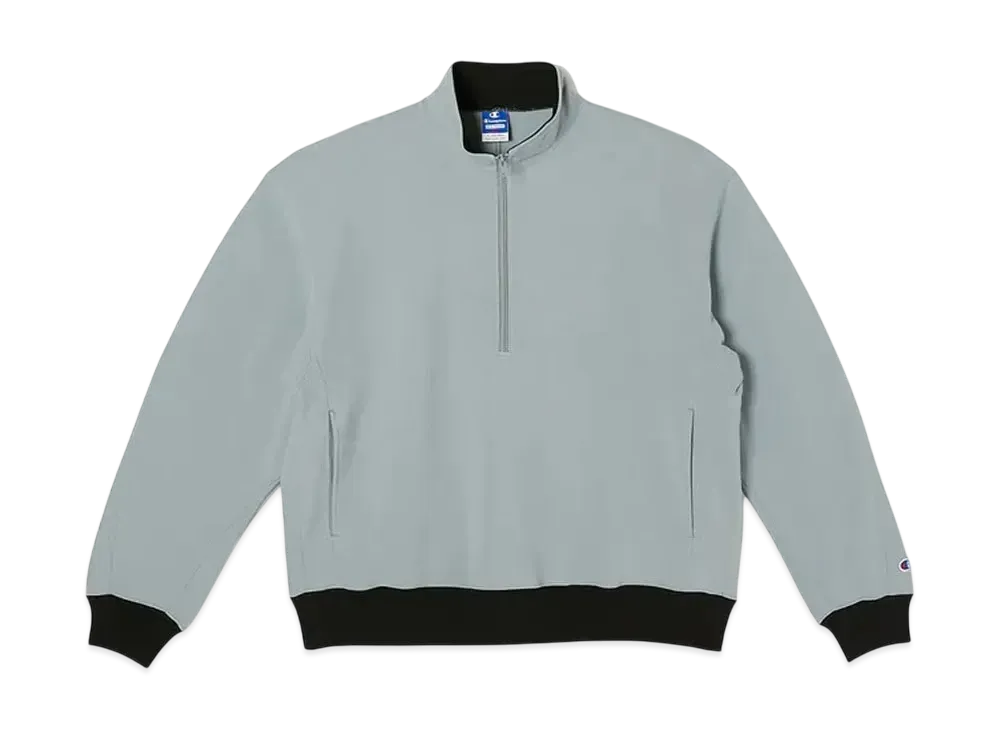 Champion x N.HOOLYWOOD Half Zip Sweatshirt "Light Blue"