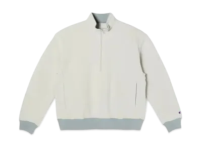 Champion x N.HOOLYWOOD Half Zip Sweatshirt "Light Gray"