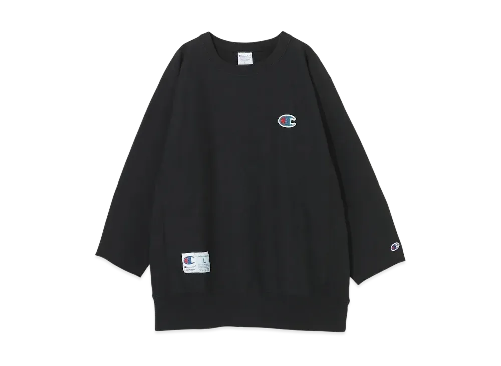 Champion x UNDERCOVER Reverse Weave Cut Off Crew Neck Sweatshirt "Black"
