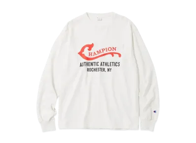 Champion Long Sleeve Pocket T-Shirt "Off White"