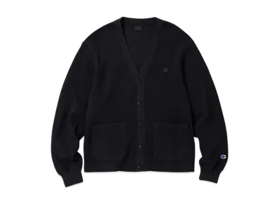 Champion Long Sleeve Cardigan "Off Black"