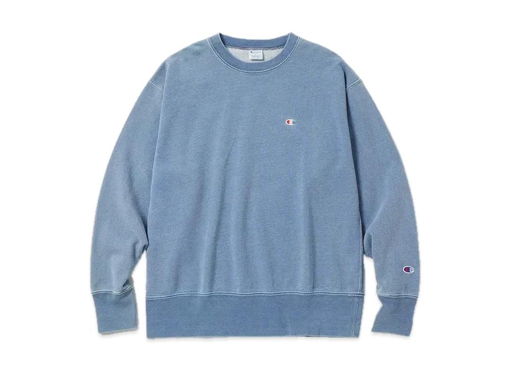Champion Crew Neck Sweatshirt "Stonewashed Blue"