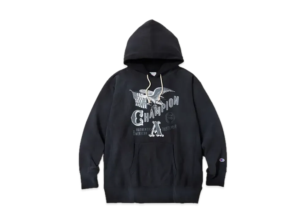 Champion Reverse Weave Hooded Sweatshirt "Black"