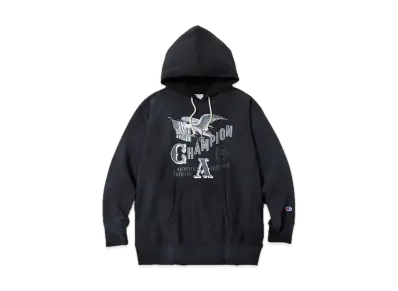 Champion Reverse Weave Hooded Sweatshirt "Black"