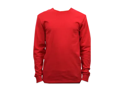 Champion Cotton Long Sleeve Tee "Red"
