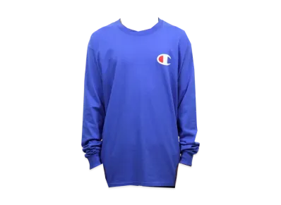 Champion Cotton Long Sleeve Tee "Blue"