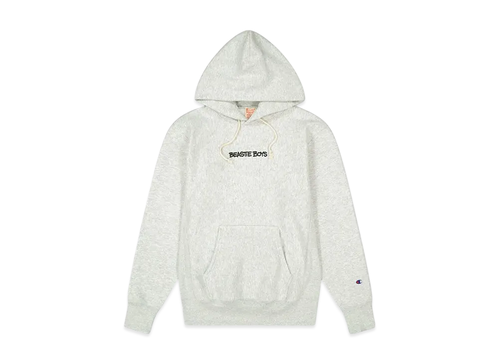 Champion x Beastie TCV Reverse Weave Soft Fleece Check Your Head Hooded Sweatshirt "Grey"