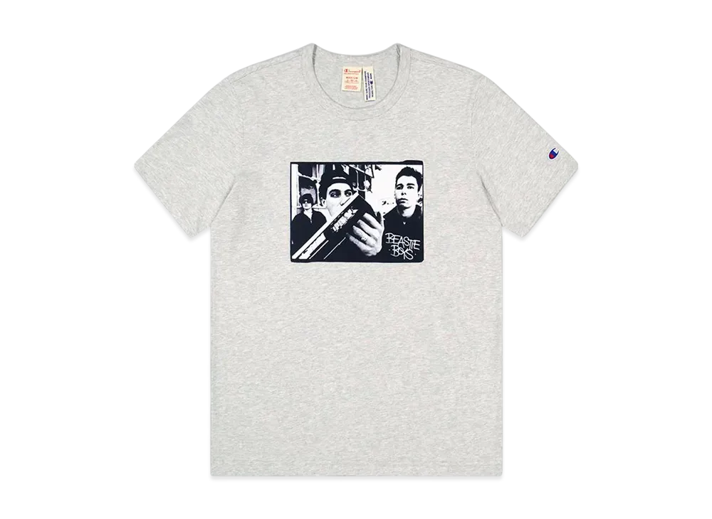 Champion x Beastie Athletic Jersey Combed Beastie Crewneck T-Shirt "Grey"