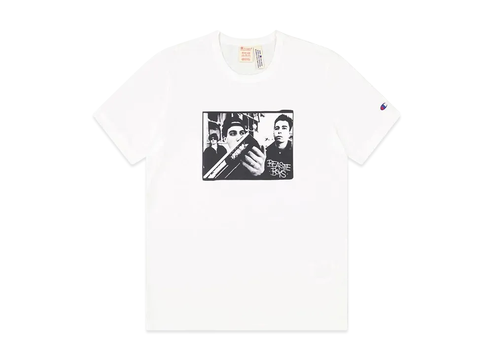 Champion x Beastie Athletic Jersey Combed Beastie Crewneck T-Shirt "White"