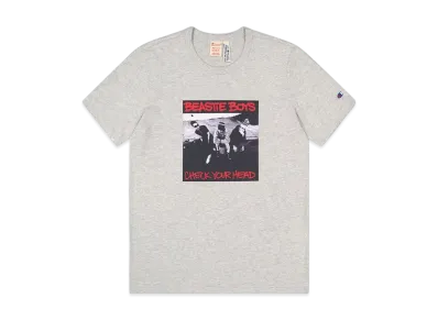 Champion x Beastie Athletic Jersey Combed Check Your Head Crewneck T-Shirt "Grey"