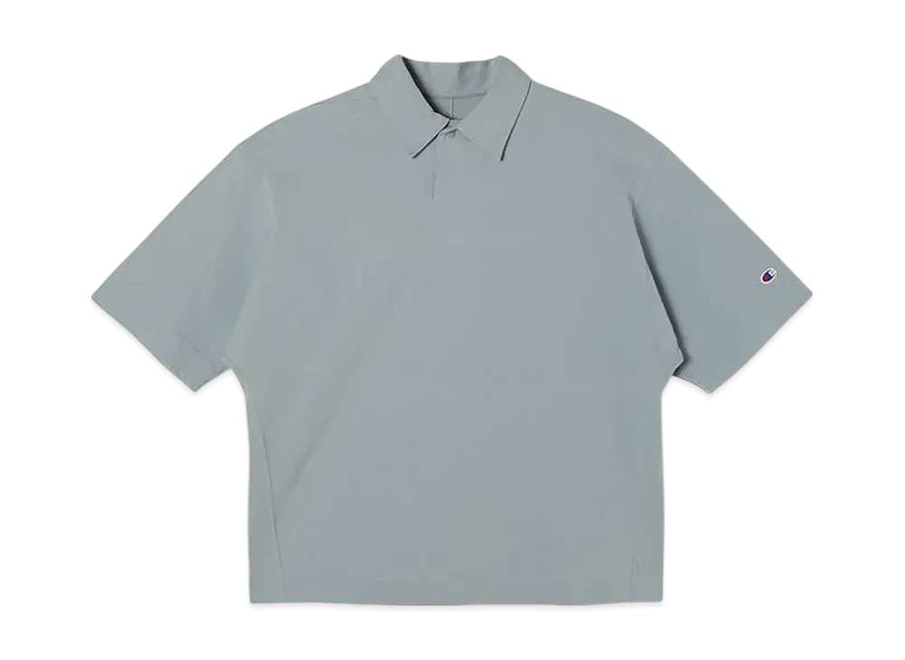 Champion x N.HOOLYWOOD Short Sleeve Polo Shirt "Light Blue"