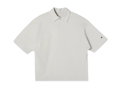 Champion x N.HOOLYWOOD Short Sleeve Polo Shirt "Light Gray"
