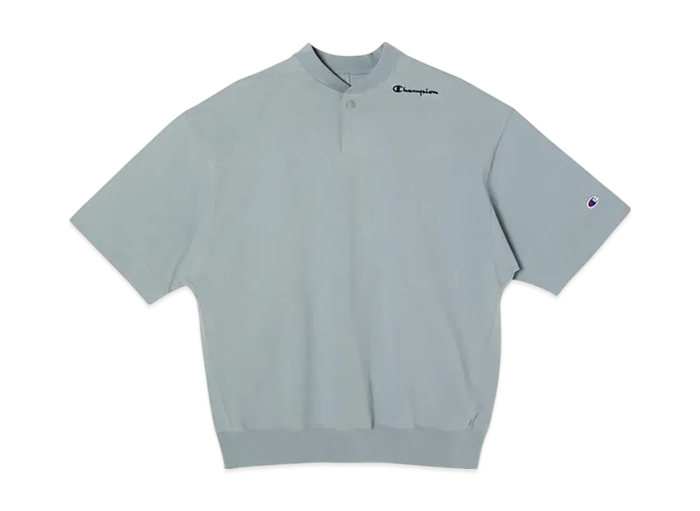 Champion x N.HOOLYWOOD Short Sleeve Henley T-Shirt "Light Blue"