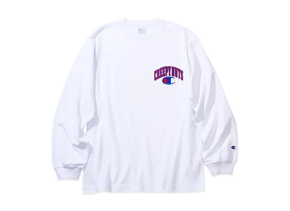 Champion x Creepy Nuts Long Sleeve T-Shirt "White"