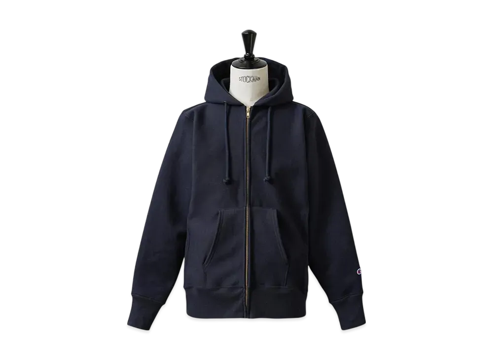 Champion Reverse Weave Zip Hooded Sweatshirt 12.5oz "Navy"