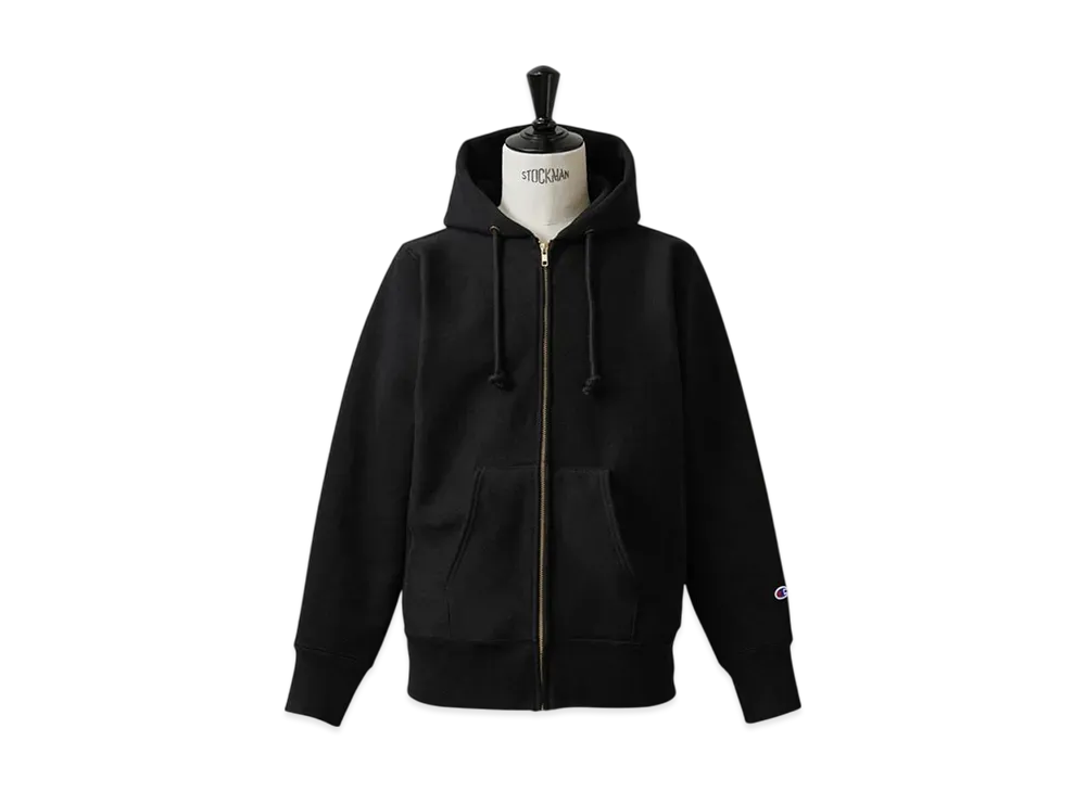 Champion Reverse Weave Zip Hooded Sweatshirt 12.5oz "Black"